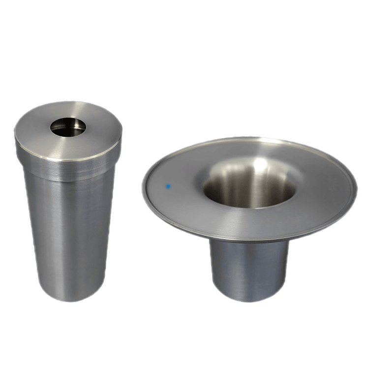 Titanium crucibles